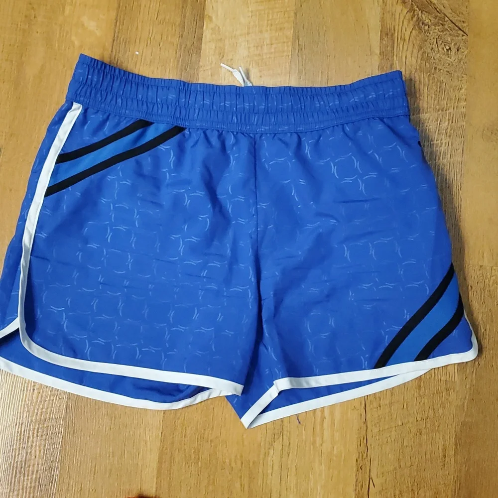 Fila Sport Girls 2 Pack Lightweight Athletic Shorts Size 14 Blue And Dayglo Pink